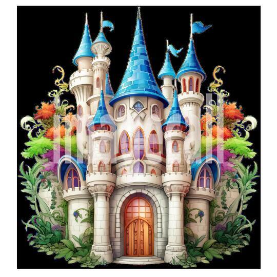 Clipart Fairy Tale Castle 1300dpi