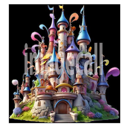 Clipart Fairy Tale Castle 15300dpi