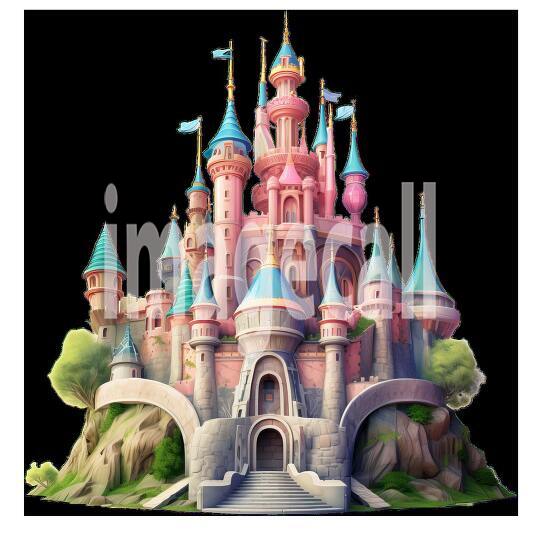 Clipart Fairy Tale Castle 17300dpi