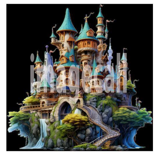 Clipart Fairy Tale Castle 19300dpi