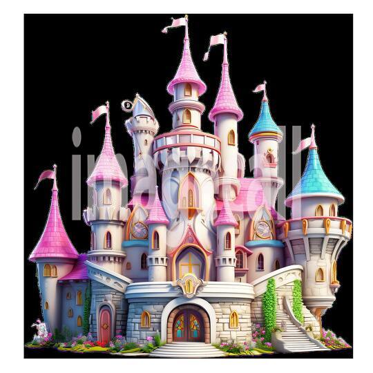 Clipart Fairy Tale Castle 20300dpi