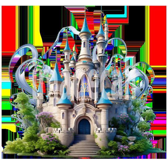 Clipart Fairy Tale Castle 7300dpi