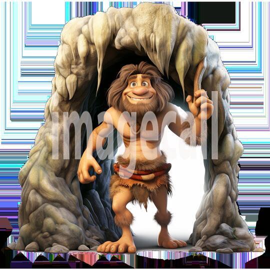 Clipart Fairy Tale Cave People 1-300dpi