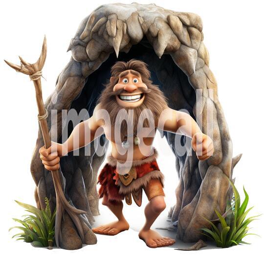 Clipart Fairy Tale Cave People 3-300dpi