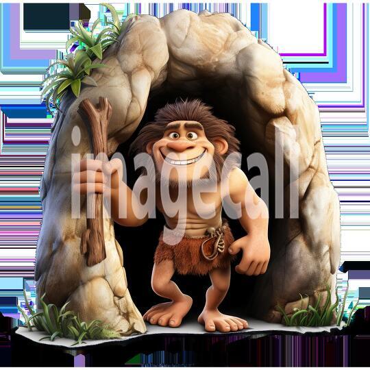Clipart Fairy Tale Cave People 6-300dpi