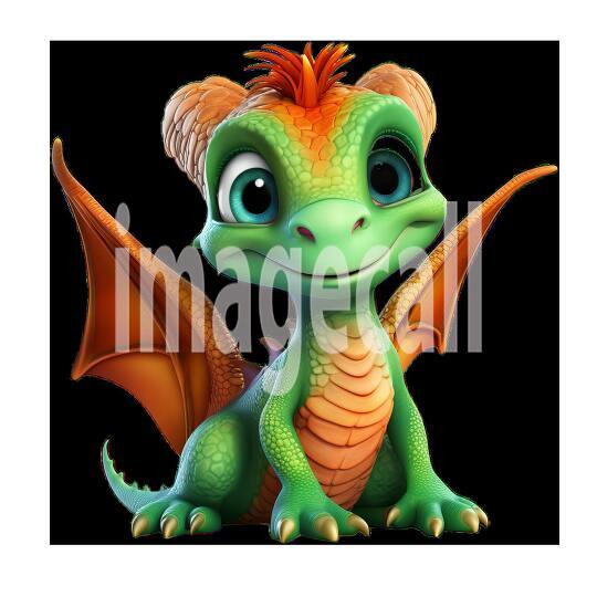 Clipart Fairy Tale Dragon 15300dpi