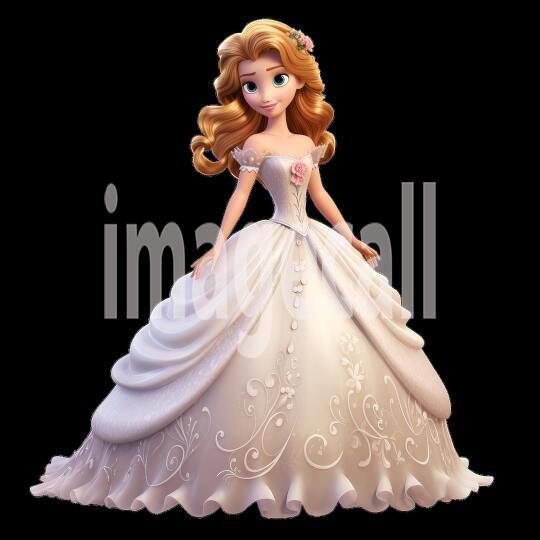 Clipart Fairy Tale Princess 3300dpi