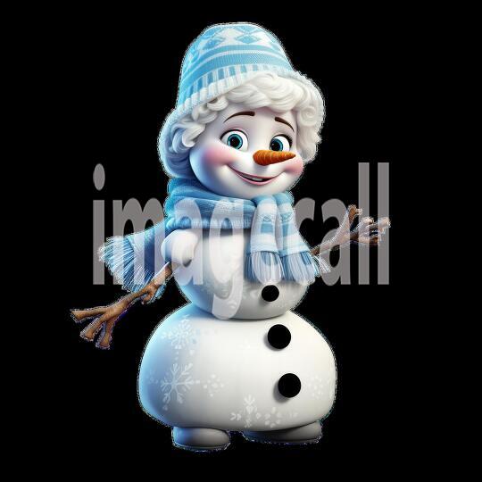 Clipart Fairy Tale Snowman 1-300dpi1