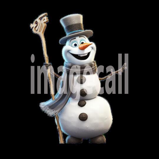 Clipart Fairy Tale Snowman 13-300dpi1