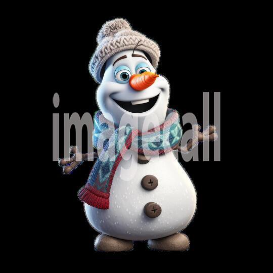 Clipart Fairy Tale Snowman 14-300dpi1