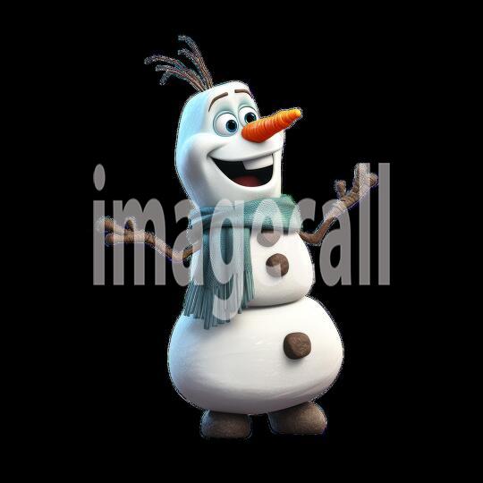 Clipart Fairy Tale Snowman 20-300dpi1