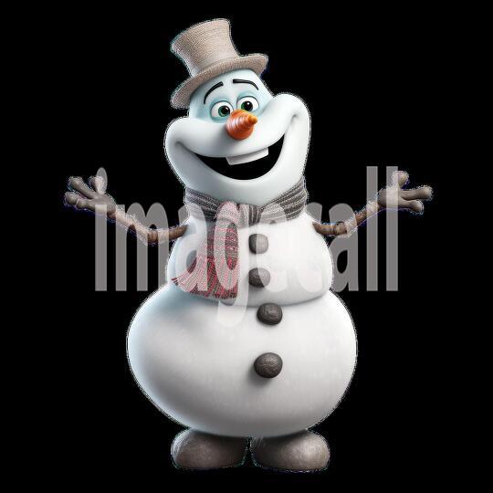 Clipart Fairy Tale Snowman 3-300dpi1