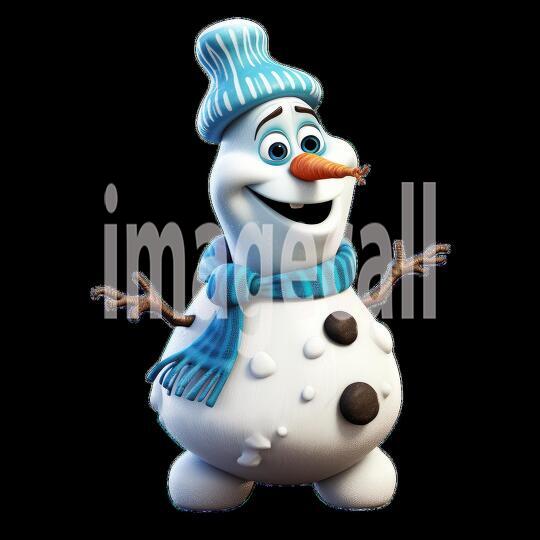 Clipart Fairy Tale Snowman 4-300dpi1