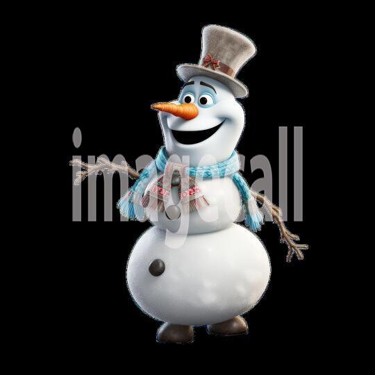 Clipart Fairy Tale Snowman 5-300dpi1