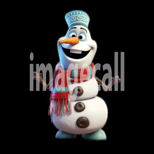 Clipart Fairy Tale Snowman 6-300dpi1