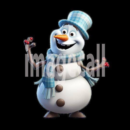 Clipart Fairy Tale Snowman 7-300dpi