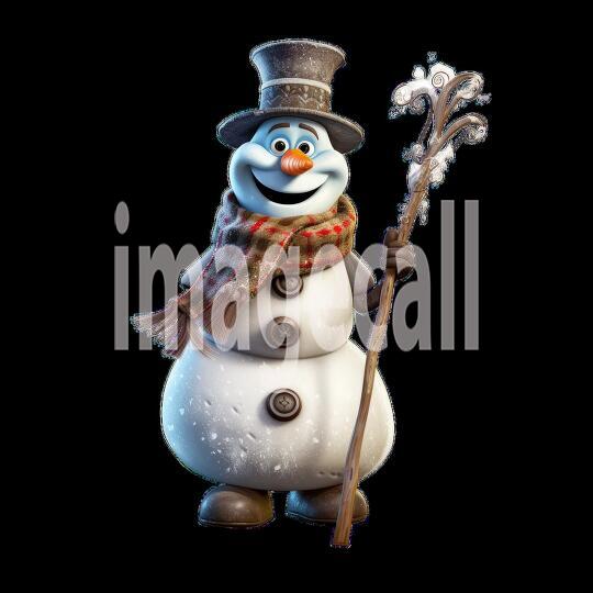 Clipart Fairy Tale Snowman 8-300dpi1