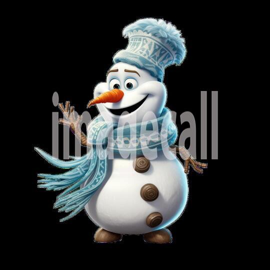 Clipart Fairy Tale Snowman 9-300dpi