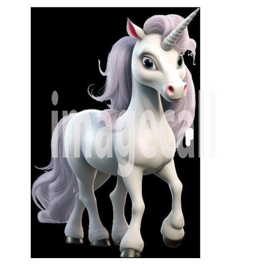 Clipart Fairy Tale Unicorn 10300dpi