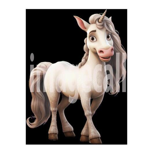 Clipart Fairy Tale Unicorn 1300dpi
