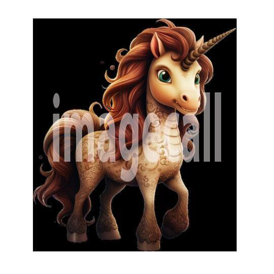 Clipart Fairy Tale Unicorn 13300dpi