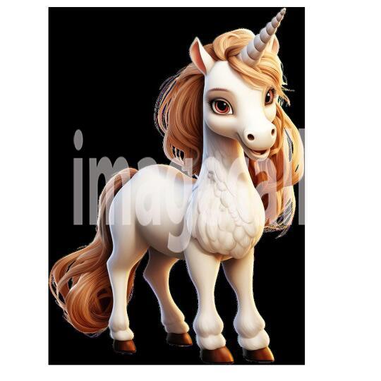 Clipart Fairy Tale Unicorn 14300dpi