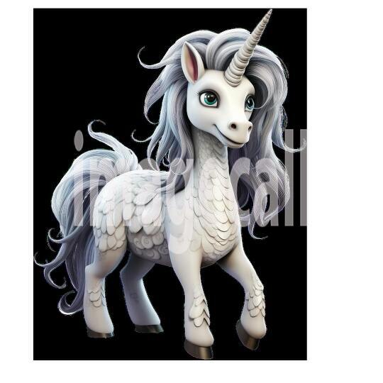 Clipart Fairy Tale Unicorn 4300dpi