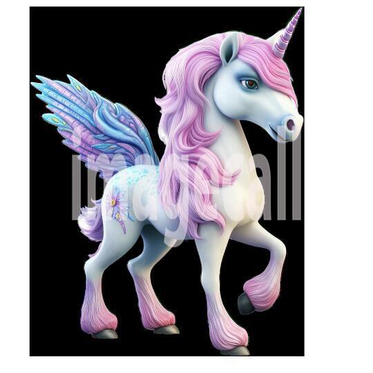 Clipart Fairy Tale Unicorn 6300dpi