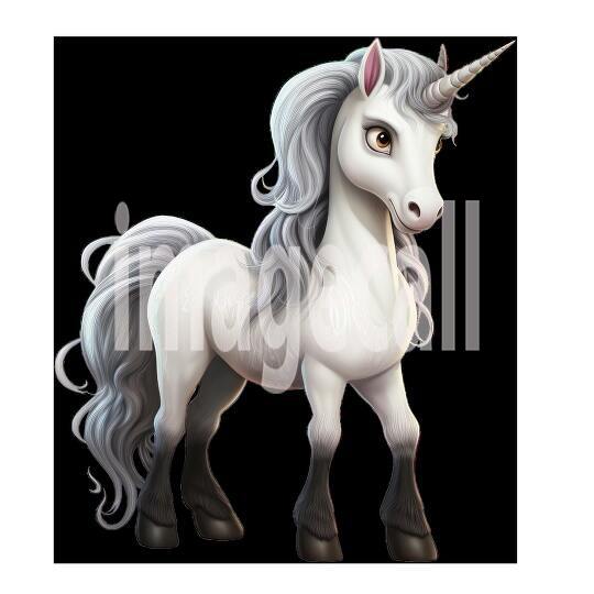 Clipart Fairy Tale Unicorn 7300dpi