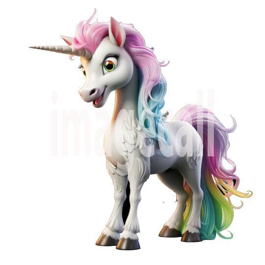 Clipart Fairy Tale Unicorn 9300dpi