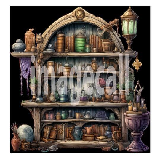 Clipart Fantasy Bookcase 4300dpi