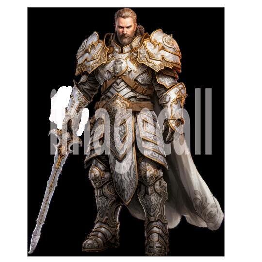 Clipart Fantasy Paladin 13300dpi