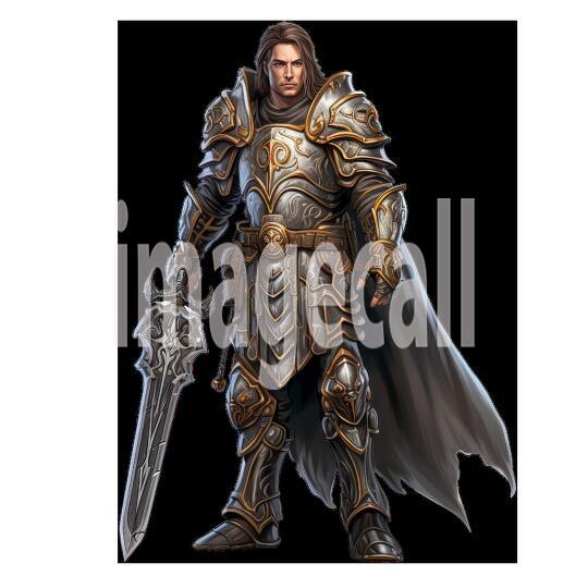 Clipart Fantasy Paladin 16300dpi