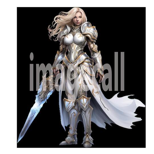 Clipart Fantasy Paladin 4300dpi