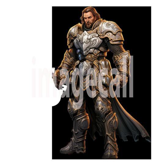 Clipart Fantasy Paladin 5300dpi