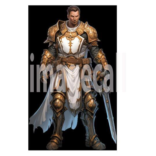 Clipart Fantasy Paladin 7300dpi