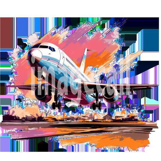 Clipart Flight Departure 1 - 300dpi