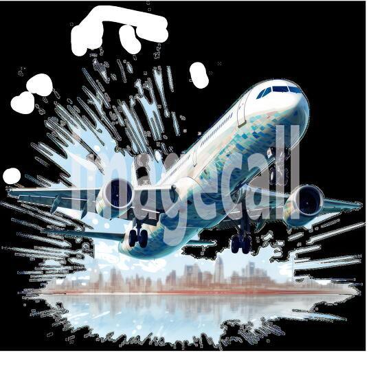 Clipart Flight Departure 11 - 300dpi