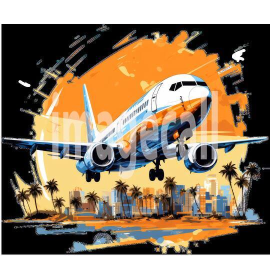 Clipart Flight Departure 12 - 300dpi