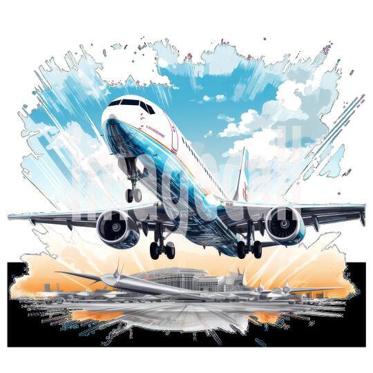 Clipart Flight Departure 13 - 300dpi