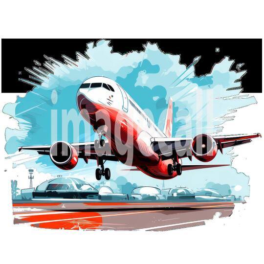 Clipart Flight Departure 14 - 300dpi