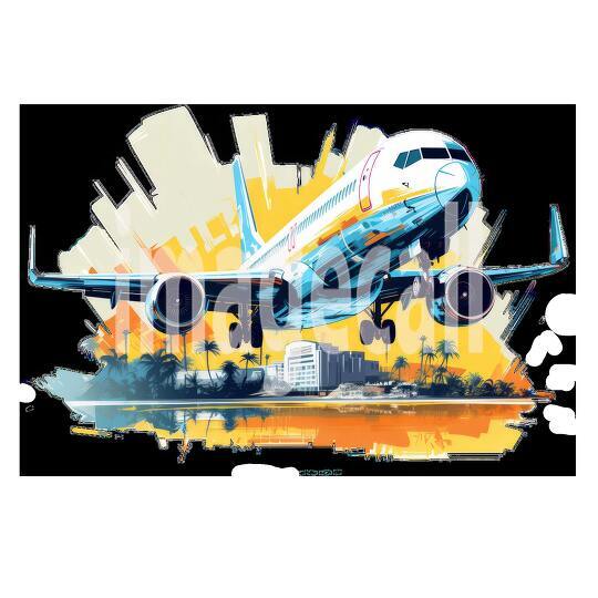 Clipart Flight Departure 16 - 300dpi