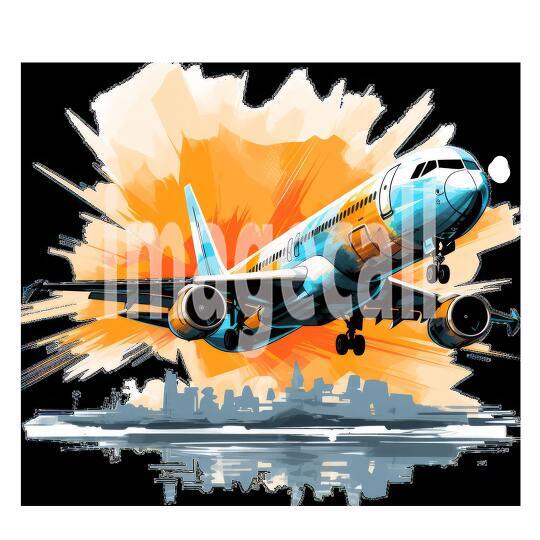 Clipart Flight Departure 17 - 300dpi