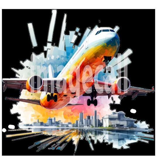 Clipart Flight Departure 19 - 300dpi