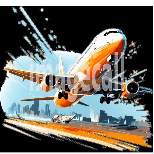 Clipart Flight Departure 20 - 300dpi