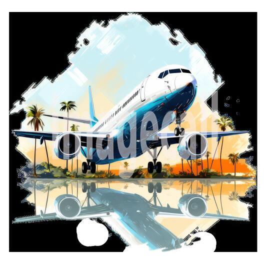 Clipart Flight Departure 6 - 300dpi