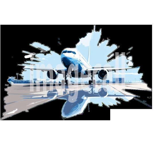 Clipart Flight Departure 8 - 300dpi