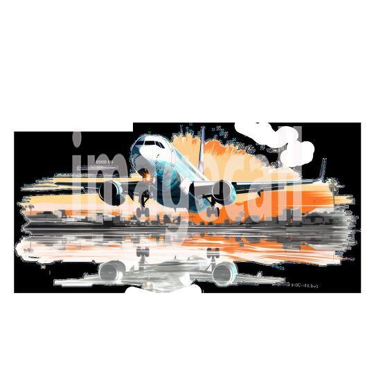 Clipart Flight Departure 9 - 300dpi