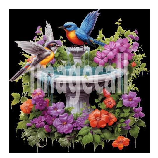 Clipart Floral Bird Bath (16)