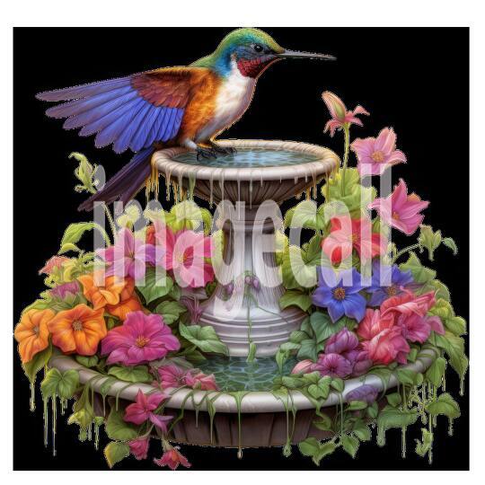 Clipart Floral Bird Bath (17)